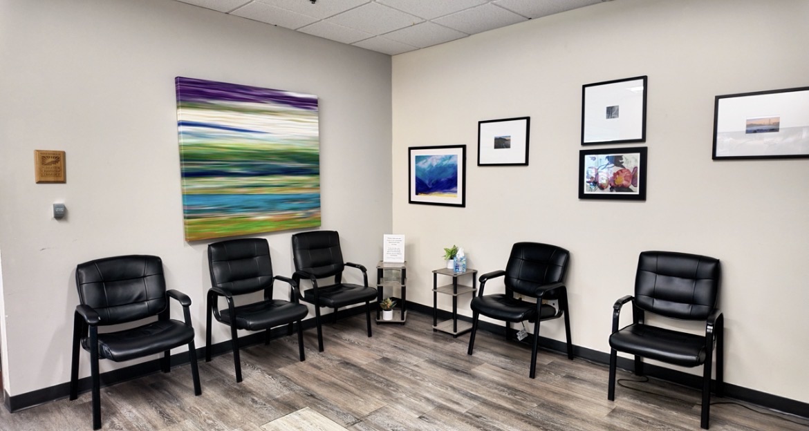 The waiting area